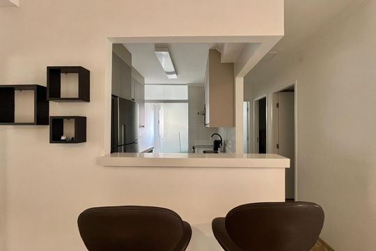Cozinha de apartamento à venda com 2 quartos, 56m² em Vila Progresso, Campinas