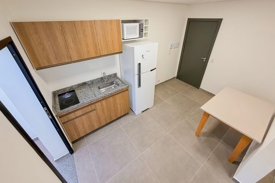 Cozinha de kitnet/studio para alugar com 1 quarto, 34m² em Vila Mariana, São Paulo