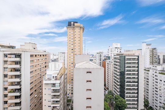 Varanda - VIsta de apartamento à venda com 3 quartos, 243m² em Jardim Paulista, São Paulo