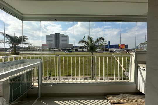 Varanda da Sala de apartamento para alugar com 1 quarto, 45m² em Bethaville I, Barueri