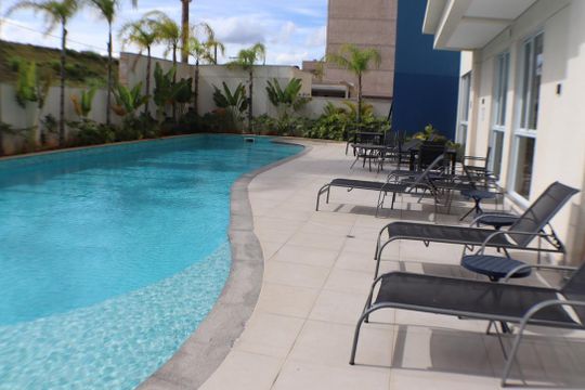 Área comum - Piscina de apartamento para alugar com 1 quarto, 45m² em Bethaville I, Barueri