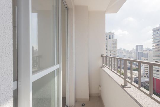 Varanda de apartamento à venda com 1 quarto, 24m² em Pinheiros, São Paulo