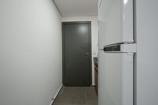 Cozinha de kitnet/studio para alugar com 1 quarto, 18m² em Vila Mariana, São Paulo