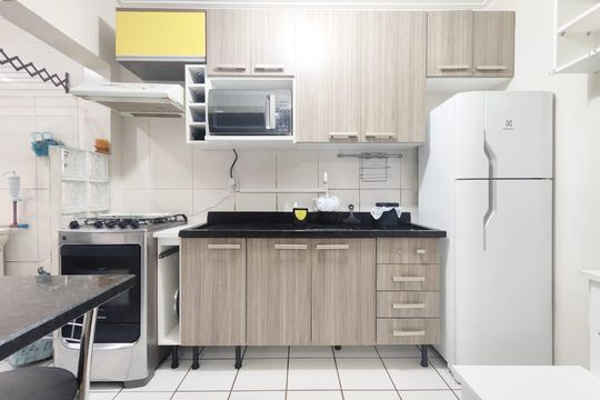 Cozinha de apartamento à venda com 1 quarto, 44m² em Cidade Baixa, Porto Alegre