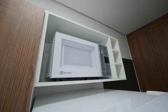 Cozinha de kitnet/studio para alugar com 1 quarto, 18m² em Vila Mariana, São Paulo