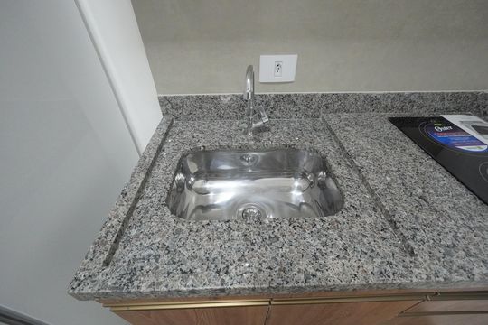 Cozinha de kitnet/studio para alugar com 1 quarto, 24m² em Vila Mariana, São Paulo