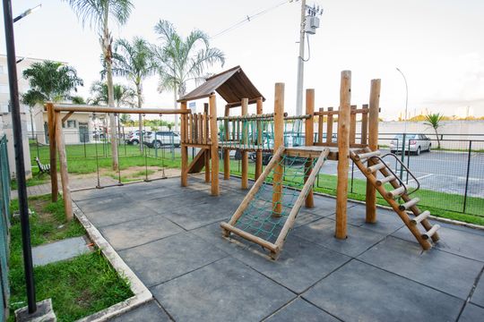 Área comum - Playground de apartamento para alugar com 2 quartos, 50m² em Parque Senhor do Bonfim, Taubaté