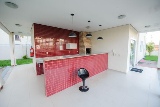 Área comum - Churrasqueira 1 de apartamento para alugar com 2 quartos, 50m² em Parque Senhor do Bonfim, Taubaté