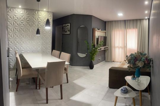 Sala de apartamento à venda com 3 quartos, 70m² em Piratininga, Osasco