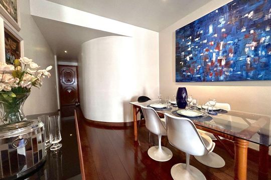 Sala de jantar de apartamento para alugar com 2 quartos, 100m² em Flamengo, Rio de Janeiro