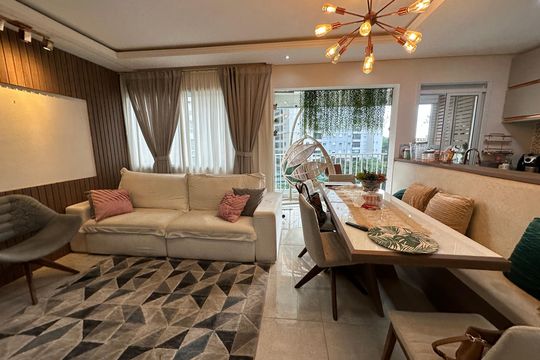 Sala de apartamento para alugar com 1 quarto, 53m² em Alphaville Empresarial, Barueri