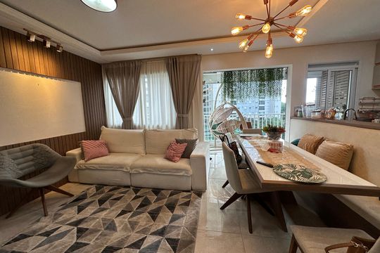 Sala de apartamento para alugar com 1 quarto, 53m² em Alphaville Empresarial, Barueri