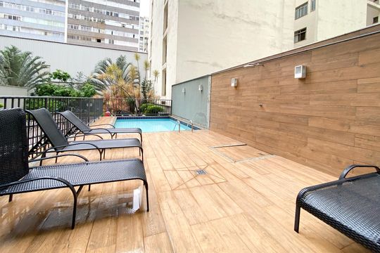 Área comum de apartamento para alugar com 1 quarto, 40m² em Centro, Belo Horizonte