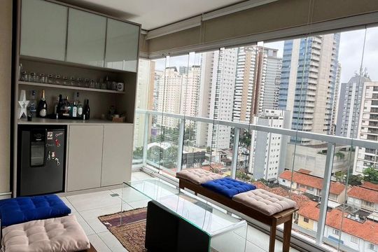 Varanda de apartamento para alugar com 2 quartos, 70m² em Vila Gertrudes, São Paulo