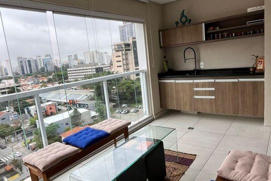 Varanda de apartamento para alugar com 2 quartos, 70m² em Vila Gertrudes, São Paulo