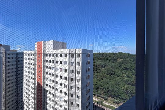 Quarto suíte Vista de apartamento à venda com 1 quarto, 40m² em Usina Piratininga, São Paulo