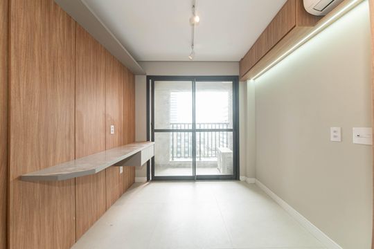 Sala - Cozinha Integrada de kitnet/studio à venda com 1 quarto, 30m² em Vila Cordeiro, São Paulo
