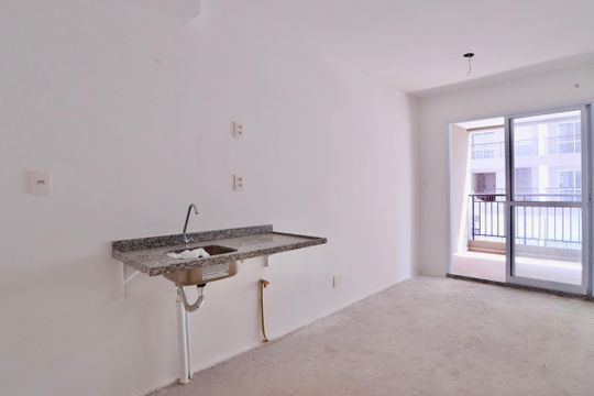 Sala/Cozinha de apartamento à venda com 1 quarto, 35m² em Belenzinho, São Paulo