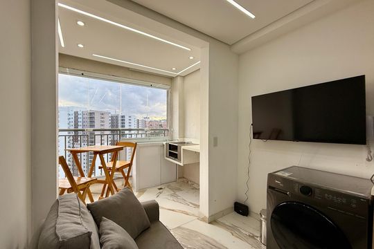 Sala de kitnet/studio para alugar com 1 quarto, 25m² em Vila Andrade, São Paulo