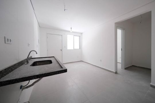 Sala/Cozinha de apartamento à venda com 2 quartos, 46m² em Cidade Patriarca, São Paulo