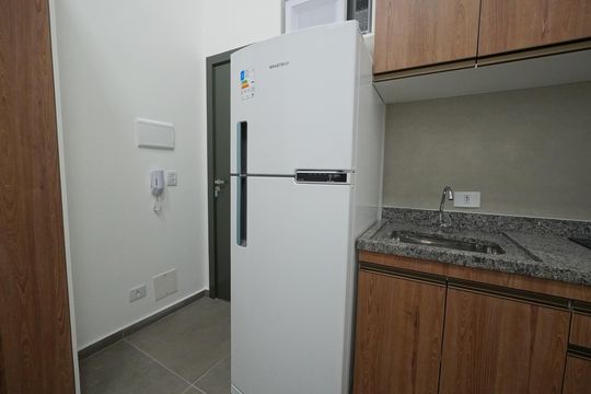Cozinha de kitnet/studio para alugar com 1 quarto, 20m² em Vila Mariana, São Paulo