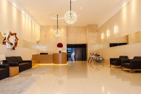 Área comum de apartamento para alugar com 1 quarto, 106m² em Aparecida, Santos