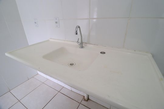 Cozinha de apartamento para alugar com 2 quartos, 65m² em Shopping Park, Uberlândia