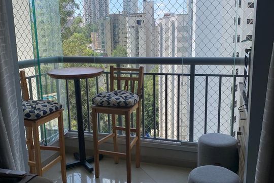 Varanda de apartamento à venda com 2 quartos, 51m² em Vila Andrade, São Paulo