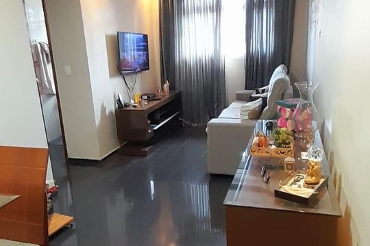 Sala de apartamento à venda com 2 quartos, 60m² em Vila Carmosina, São Paulo