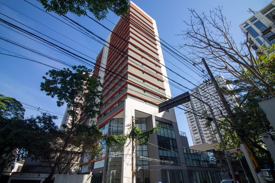 Fachada do Prédio de kitnet/studio à venda com 1 quarto, 25m² em Santo Amaro, São Paulo