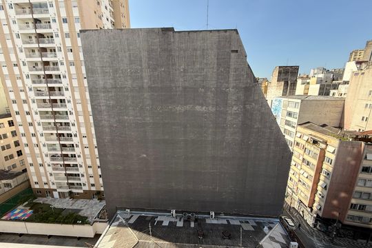 vista sala de kitnet/studio para alugar com 1 quarto, 30m² em República, São Paulo