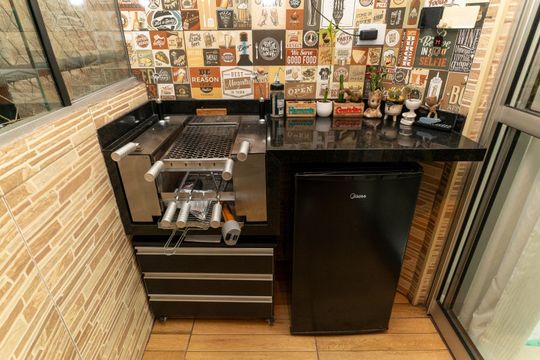 Varanda de apartamento à venda com 2 quartos, 74m² em Jaguaribe, Osasco
