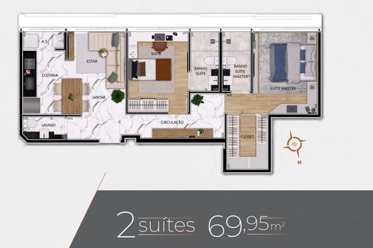 Apartamento à venda com 2 quartos, 69m² em Lourdes, Belo Horizonte
