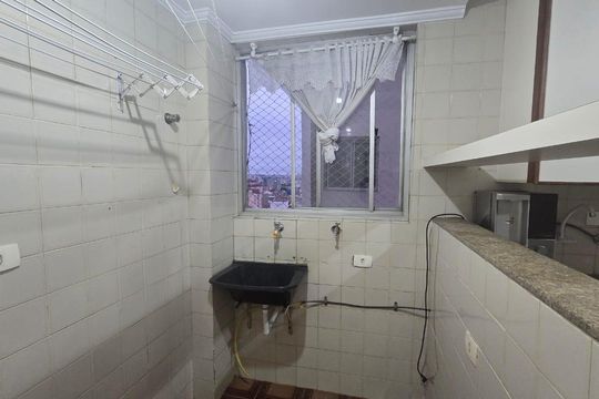 Área de serviço de apartamento à venda com 2 quartos, 72m² em Osvaldo Cruz, São Caetano do Sul