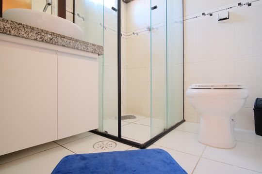 Banheiro da Suíte 1 de casa de condomínio à venda com 2 quartos, 119m² em Vila Matilde, São Paulo