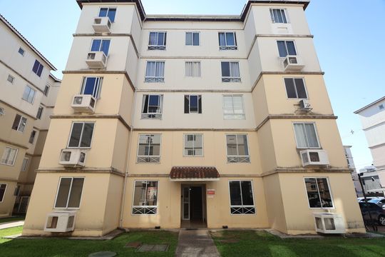 Fachada do bloco de apartamento à venda com 2 quartos, 49m² em Fátima, Canoas