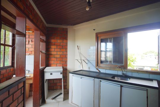 Cozinha de apartamento para alugar com 1 quarto, 80m² em Campina, São Leopoldo