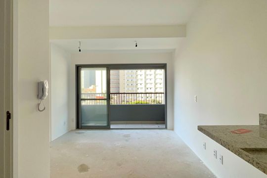 Cozinha de kitnet/studio à venda com 1 quarto, 22m² em Sumarezinho, São Paulo
