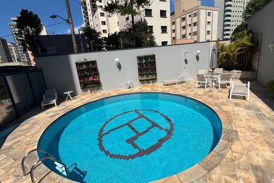 Piscina de apartamento para alugar com 4 quartos, 216m² em Vila Bastos, Santo André