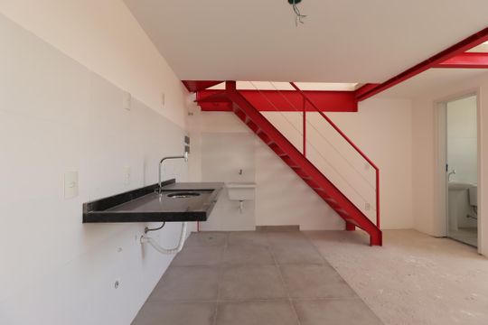 Cozinha de apartamento à venda com 1 quarto, 51m² em Santa Terezinha, Santo André