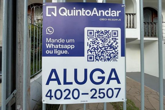 Placa de kitnet/studio para alugar com 1 quarto, 28m² em Centro, São Leopoldo