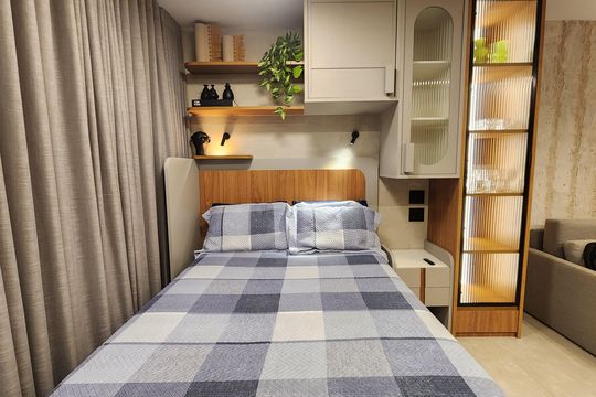 Estúdio - cama de kitnet/studio para alugar com 1 quarto, 25m² em Vitória, Salvador