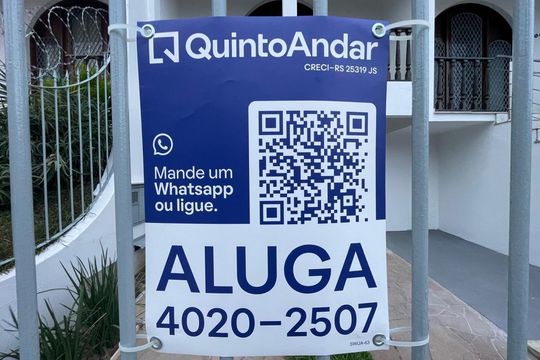 Placa de kitnet/studio para alugar com 1 quarto, 23m² em Centro, São Leopoldo