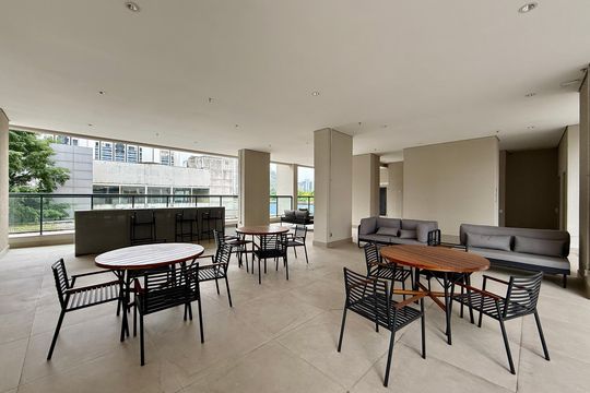 Área comum de kitnet/studio para alugar com 0 quarto, 25m² em Vila Cordeiro, São Paulo