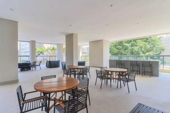 Área comum de kitnet/studio para alugar com 0 quarto, 25m² em Vila Cordeiro, São Paulo