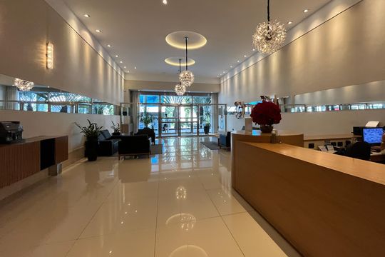 Área comum de apartamento para alugar com 2 quartos, 98m² em Aparecida, Santos
