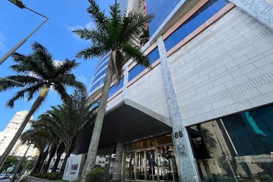 Fachada de apartamento para alugar com 2 quartos, 98m² em Aparecida, Santos