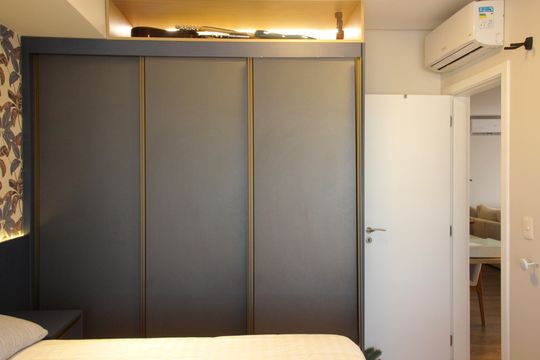 Suíte 1 de apartamento para alugar com 2 quartos, 98m² em Aparecida, Santos