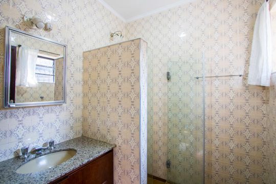 Banheiro do quarto 1 de casa à venda com 3 quartos, 171m² em Jardim Santo André, Santo André