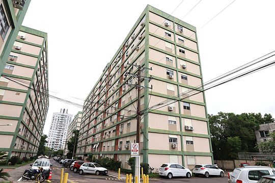 Fachada do Prédio de apartamento à venda com 1 quarto, 47m² em Jardim Botânico, Porto Alegre